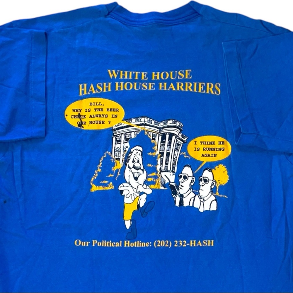 VINTAGE POLITICAL BILL CLINTON 90s SINGLE-STITCHED LARGE TEE